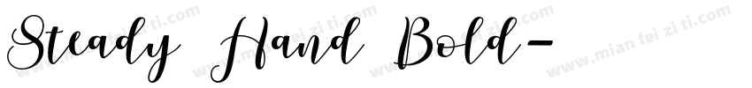 Steady Hand Bold字体转换